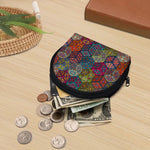Bohemian Indian Box Pattern Print Coin Purse