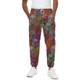 Bohemian Indian Box Pattern Print Cotton Sweatpants