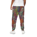 Bohemian Indian Box Pattern Print Cotton Pants