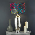 Bohemian Indian Box Pattern Print Drum Lamp Shade
