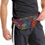 Bohemian Indian Box Pattern Print Fanny Pack