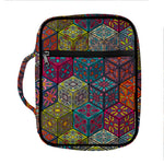Bohemian Indian Box Pattern Print Front Pocket Bible Bag