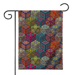 Bohemian Indian Box Pattern Print House Flag