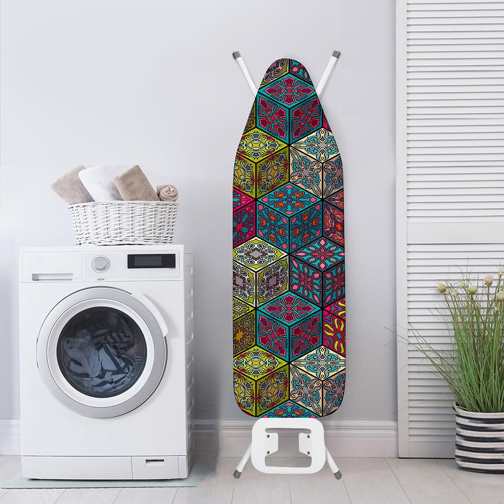 Bohemian Indian Box Pattern Print Ironing Board Cover
