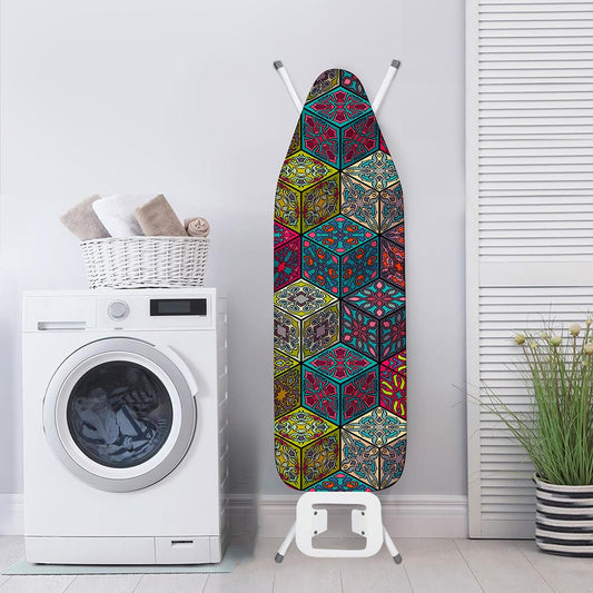 Bohemian Indian Box Pattern Print Ironing Board Cover