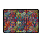 Bohemian Indian Box Pattern Print Kitchen Mat