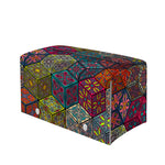 Bohemian Indian Box Pattern Print Leather Tissue Box Cover