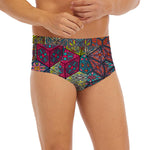 Bohemian Indian Box Pattern Print Men's Briefs