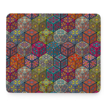 Bohemian Indian Box Pattern Print Mouse Pad