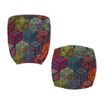 Bohemian Indian Box Pattern Print Office Chair Cover
