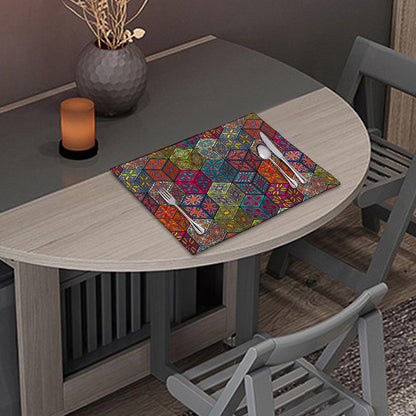 Bohemian Indian Box Pattern Print Placemat