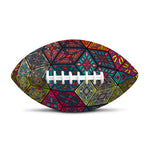 Bohemian Indian Box Pattern Print Rugby Ball