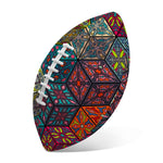 Bohemian Indian Box Pattern Print Rugby Ball