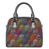 Bohemian Indian Box Pattern Print Shoulder Handbag