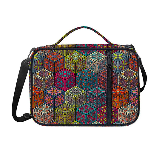 Bohemian Indian Box Pattern Print Shoulder Strap Bible Bag