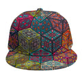 Bohemian Indian Box Pattern Print Snapback Cap