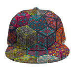 Bohemian Indian Box Pattern Print Snapback Cap