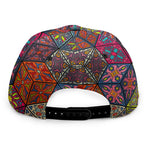 Bohemian Indian Box Pattern Print Snapback Cap