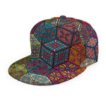 Bohemian Indian Box Pattern Print Snapback Cap