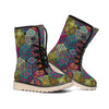 Bohemian Indian Box Pattern Print Winter Boots