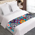 Bohemian Indian Mandala Patchwork Print Bed Runner