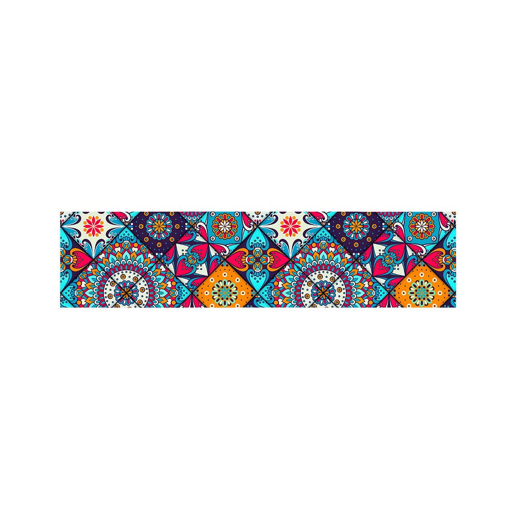 Bohemian Indian Mandala Patchwork Print Bed Runner