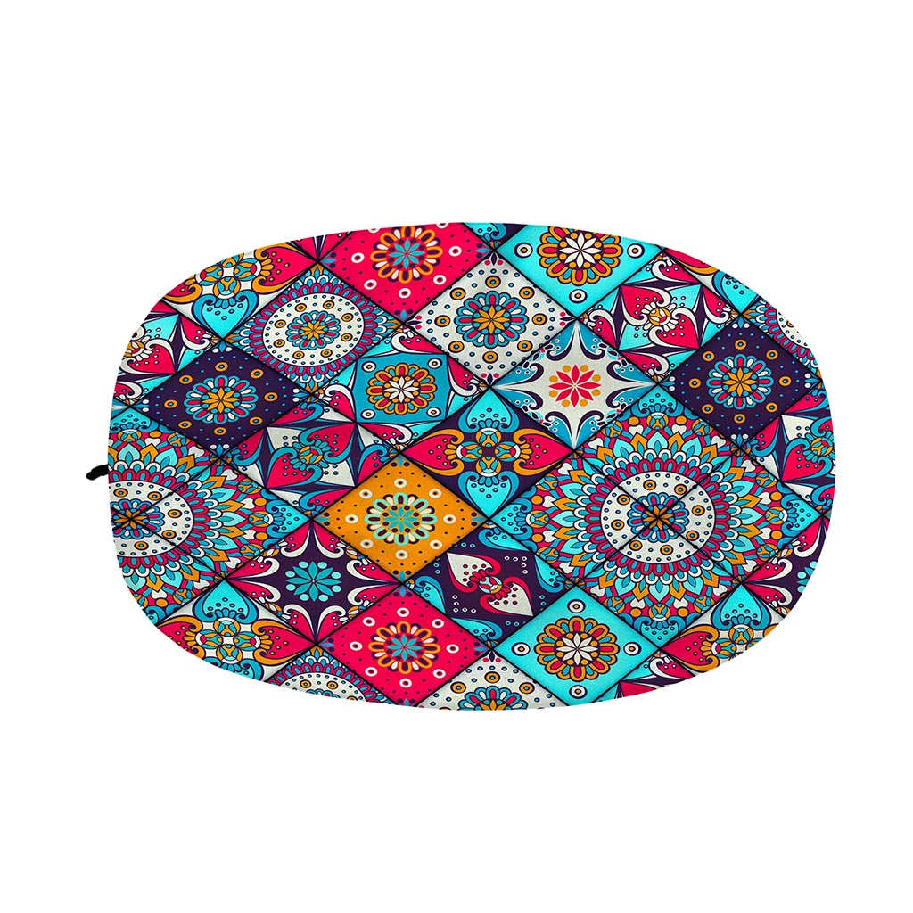 Bohemian Indian Mandala Patchwork Print Car Side Mirror Covers