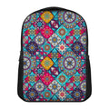 Bohemian Indian Mandala Patchwork Print Casual Backpack