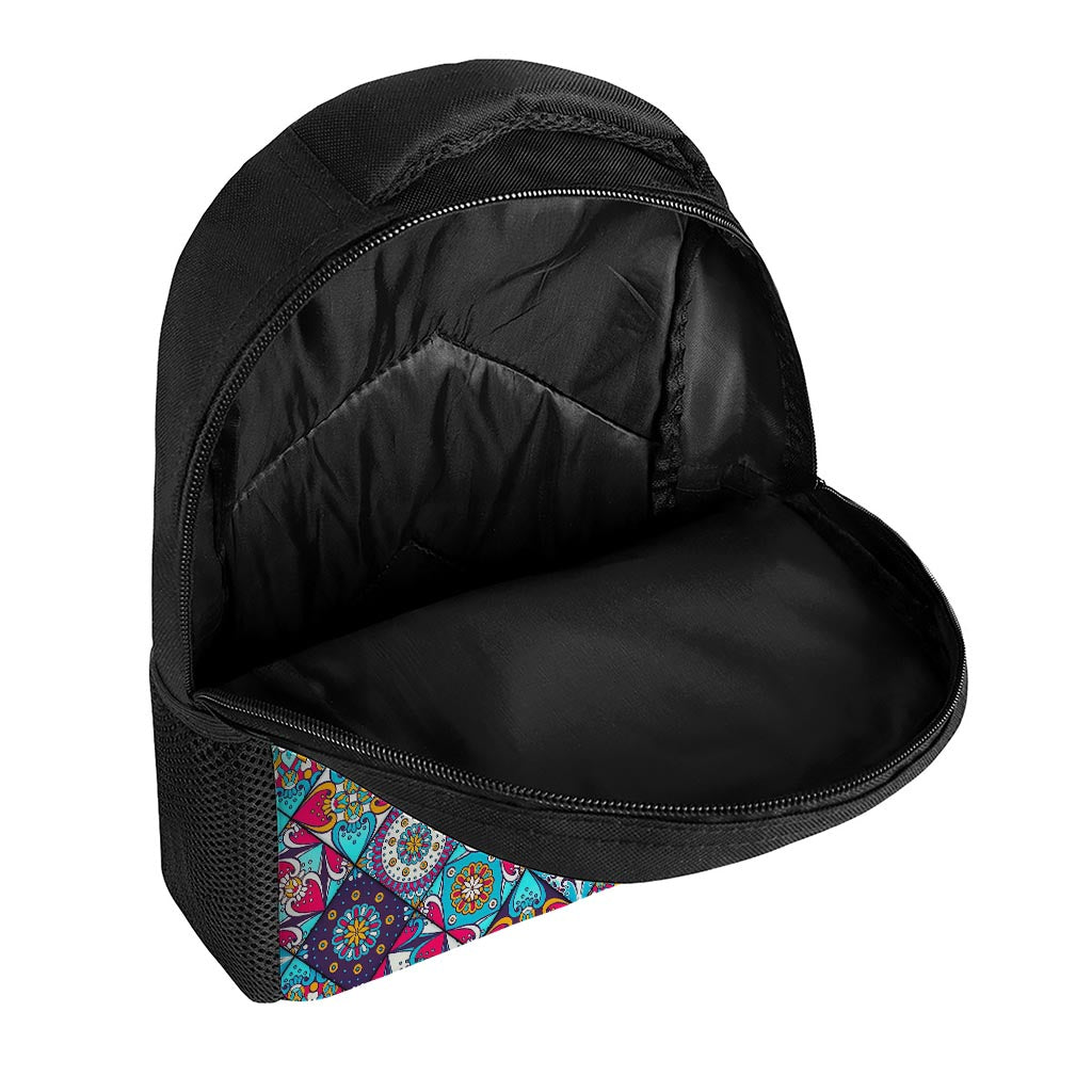Bohemian Indian Mandala Patchwork Print Casual Backpack