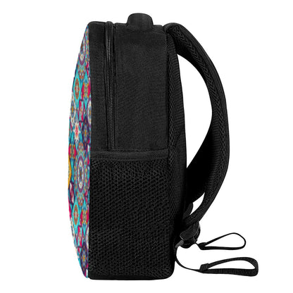 Bohemian Indian Mandala Patchwork Print Casual Backpack