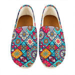 Bohemian Indian Mandala Patchwork Print Casual Shoes