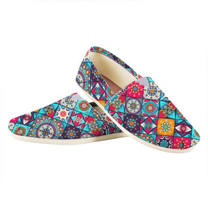 Bohemian Indian Mandala Patchwork Print Casual Shoes