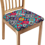 Bohemian Indian Mandala Patchwork Print Chair Cushion Cover