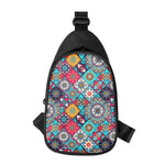 Bohemian Indian Mandala Patchwork Print Chest Bag