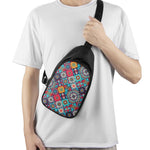 Bohemian Indian Mandala Patchwork Print Chest Bag