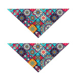 Bohemian Indian Mandala Patchwork Print Dog Bandana