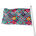 Bohemian Indian Mandala Patchwork Print Flag