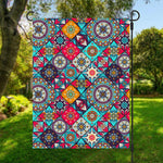 Bohemian Indian Mandala Patchwork Print Garden Flag