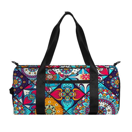 Bohemian Indian Mandala Patchwork Print Gym Bag
