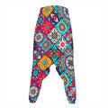 Bohemian Indian Mandala Patchwork Print Hammer Pants