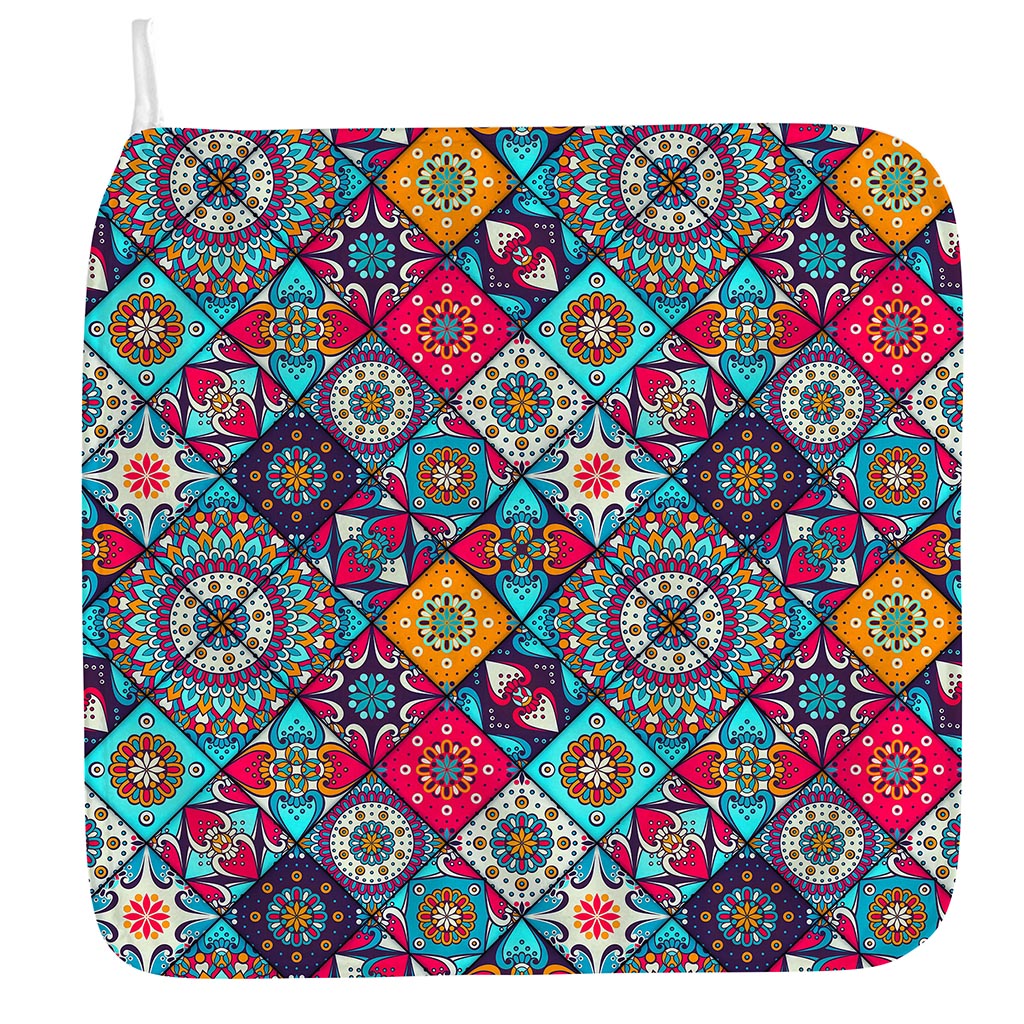 Bohemian Indian Mandala Patchwork Print Hand Towel