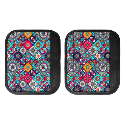 Bohemian Indian Mandala Patchwork Print Handle Covers
