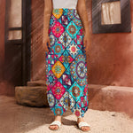 Bohemian Indian Mandala Patchwork Print Harem Pants
