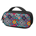 Bohemian Indian Mandala Patchwork Print Portable Cooler Travel Case