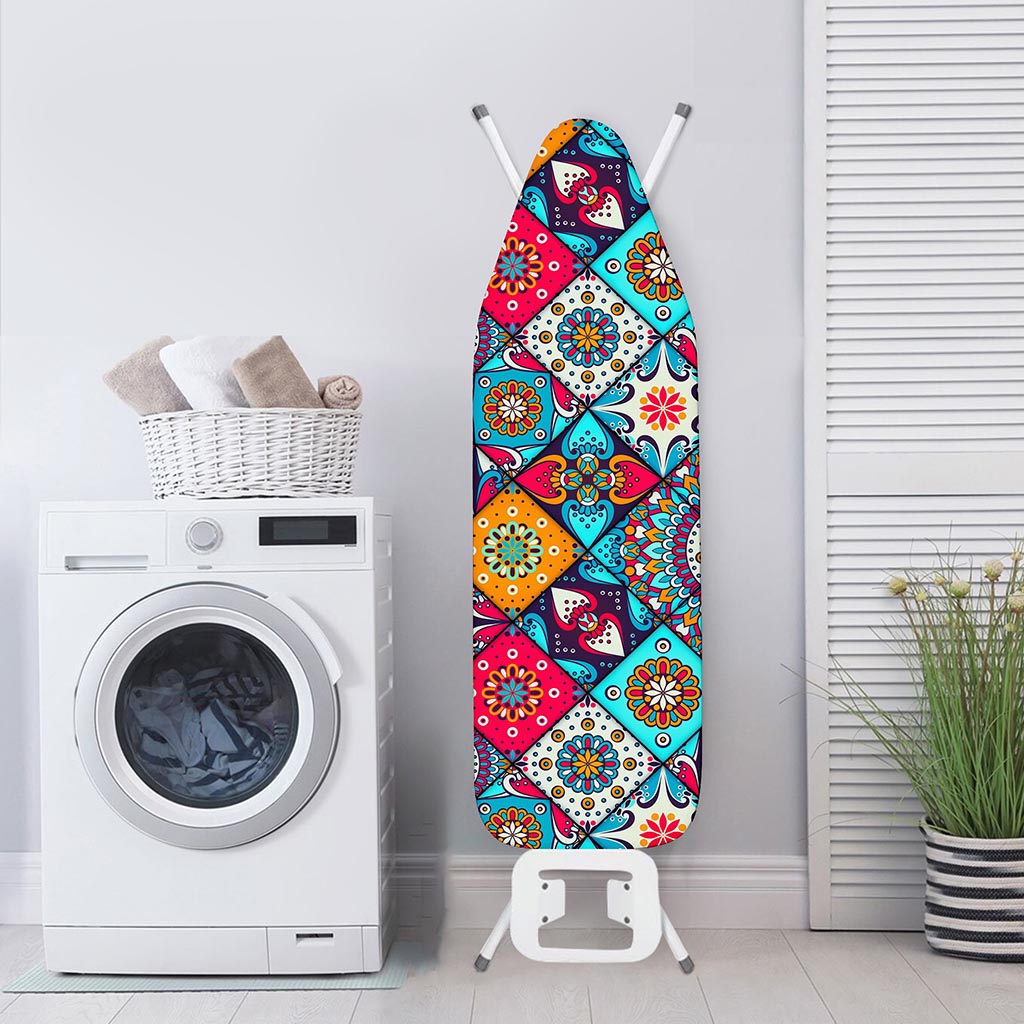 Bohemian Indian Mandala Patchwork Print Ironing Board Cover