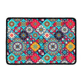 Bohemian Indian Mandala Patchwork Print Kitchen Mat