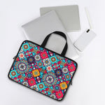 Bohemian Indian Mandala Patchwork Print Laptop Sleeve With Handle