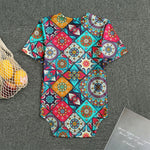 Bohemian Indian Mandala Patchwork Print Men's Bodysuit