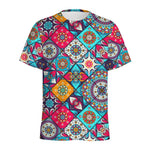 Bohemian Indian Mandala Patchwork Print Men's Sports T-Shirt