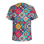 Bohemian Indian Mandala Patchwork Print Men's Sports T-Shirt